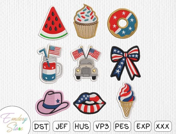 Download 4th of July Patch Embroidery Bundle - Premium Resources