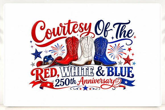 Download USA 250th Anniversary Patriotic Boots - Premium Resources