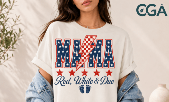 Download Red White and Due Patriotic Mama PNG - Premium Resources