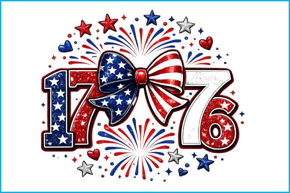 Download 1776 Patriotic Bow PNG USA Design Art - Premium Resources